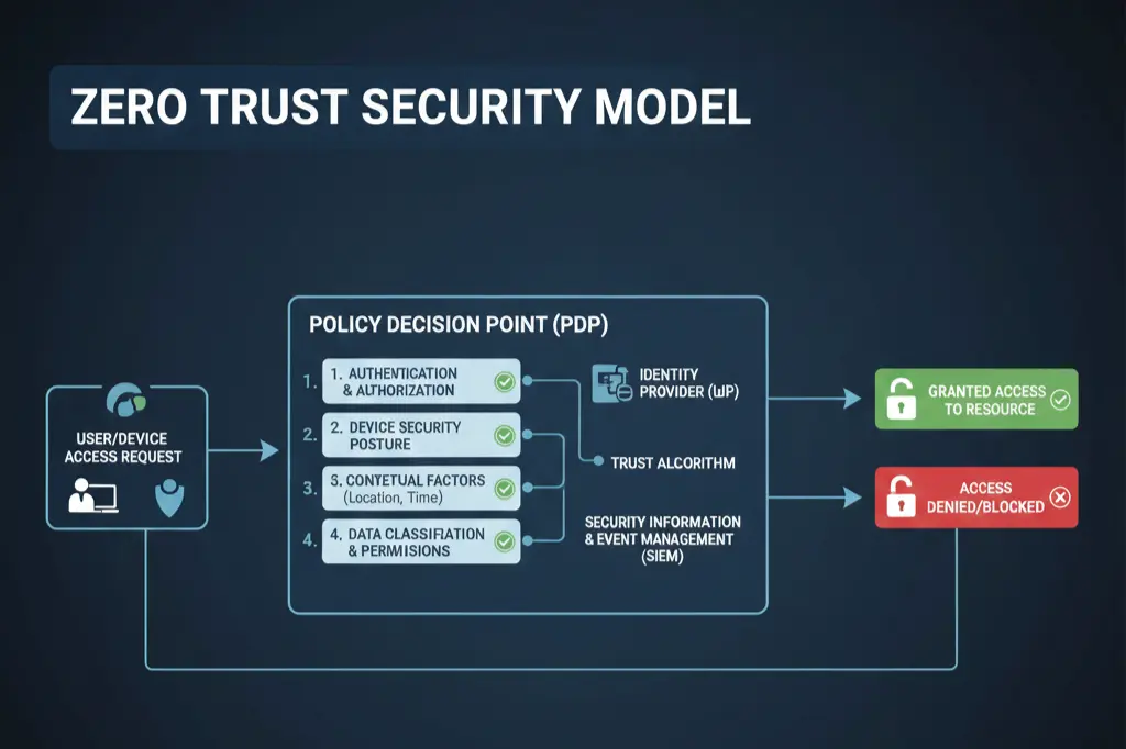 Zero Trust security model for AWS Azure cloud environments