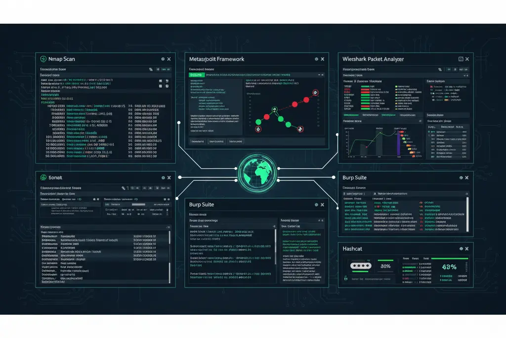 Professional penetration testing tools and frameworks used in cybersecurity assessments