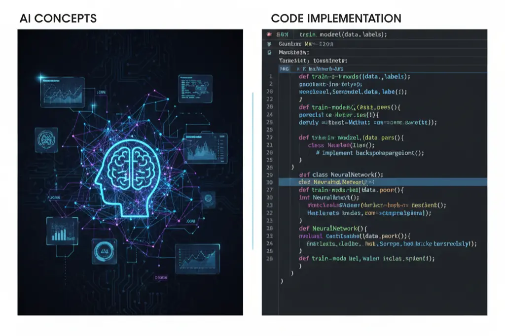 AI for beginners course online covering machine learning fundamentals and practical implementation