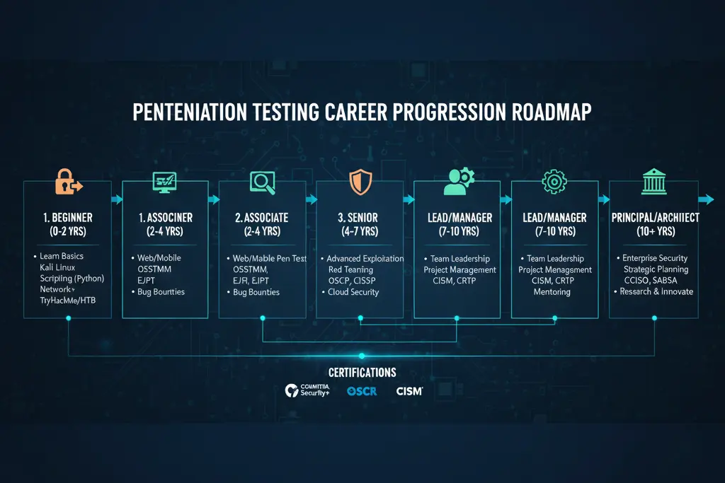 Penetration testing career path and job opportunities after certification