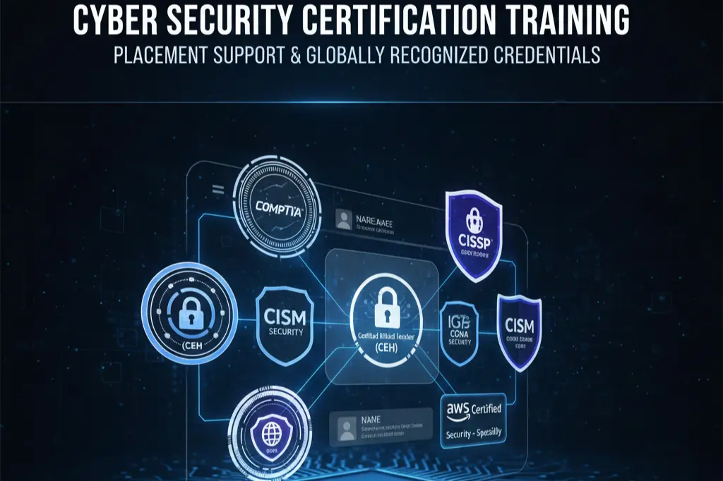 Cyber security certification training with placement support and globally recognized credentials