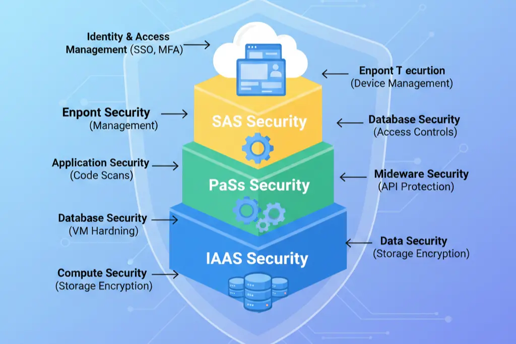 cloud security training architecture covering AWS Azure GCP platforms and security layers