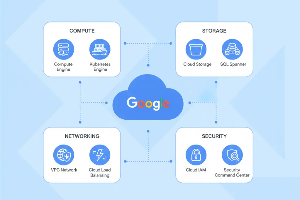 Learn Google Cloud from scratch core services breakdown
