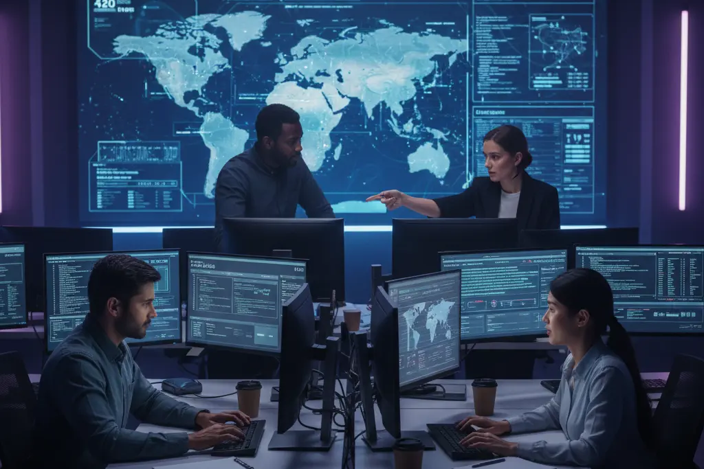 SOC analyst training graduates working in security operations