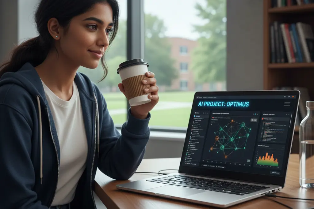 Beginner learning AI course online with hands-on projects