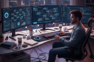 AI automation course with hands-on projects training environment